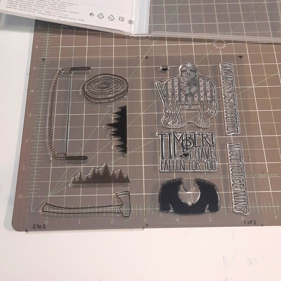 LUMBERJACK Wood You Be Mine? clear stamp set - Picture 2 of 2